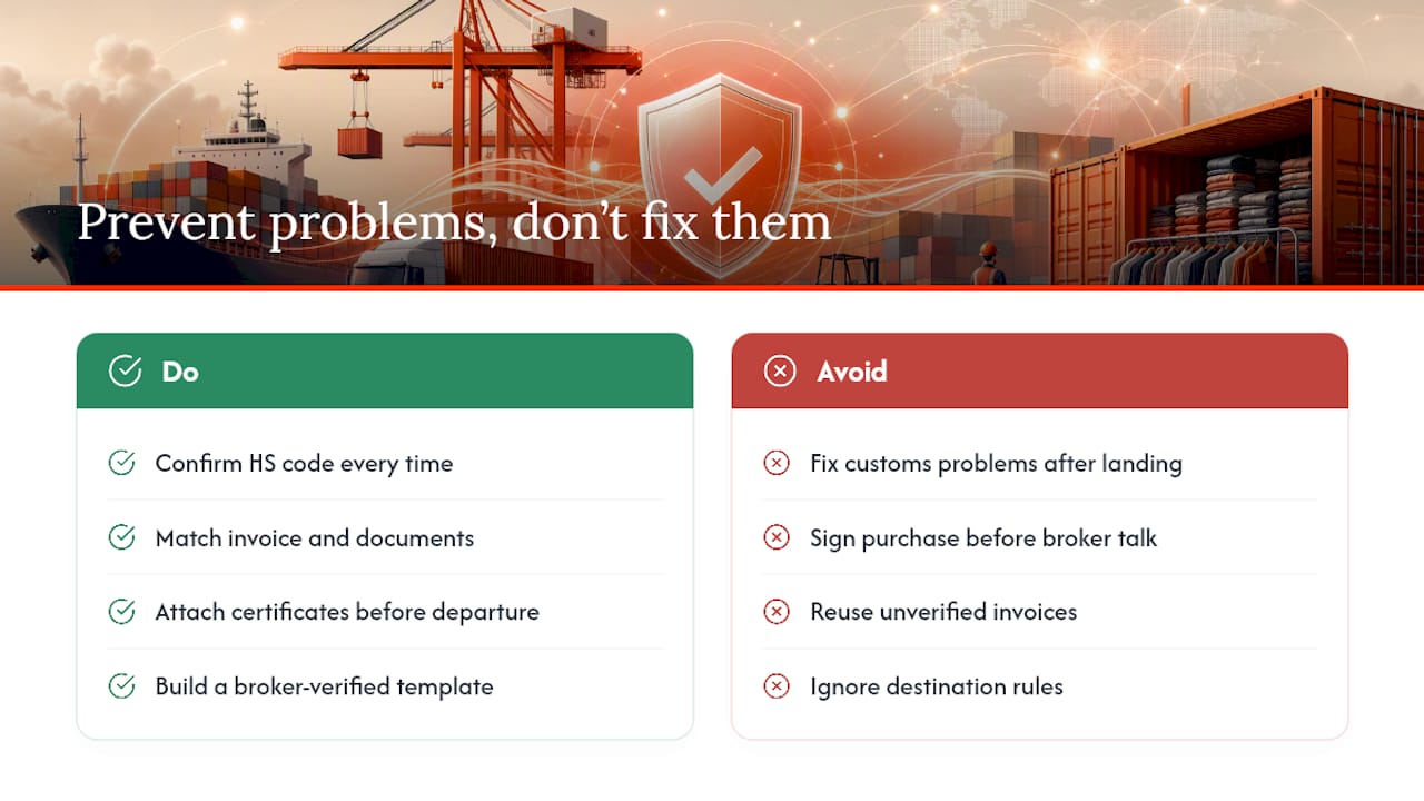 Why Prevention Beats Cleanup on Every Shipment — overview diagram