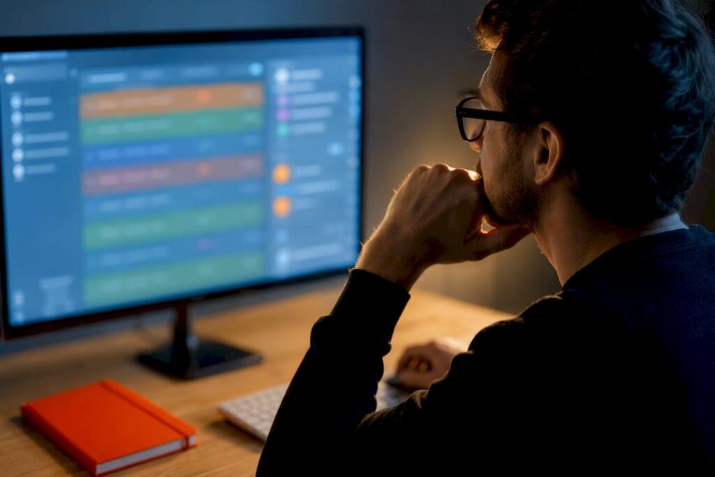 Engineer reviewing credential records and sort logic